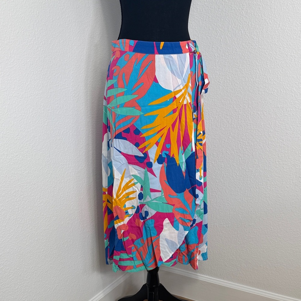 J.Crew Factory Printed Mid-length Sarong Cover-Up